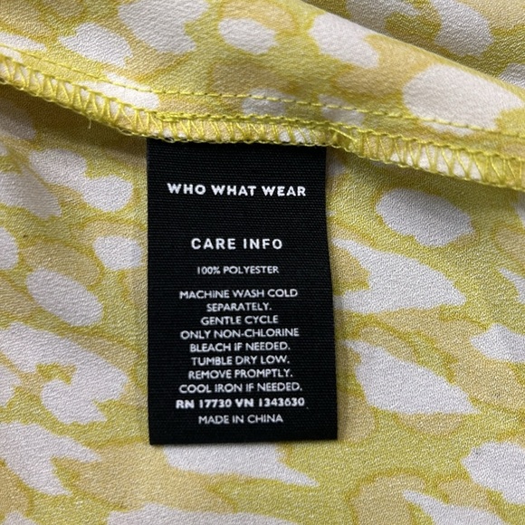 Who What Wear Citrus Leopard Long Sleeve Dress Women’s Size Medium - Picture 12 of 13